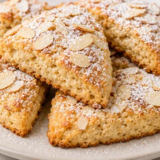 Golden Almond Scones: The Ultimate Gluten-Free Treat! Discover the best gluten-free Almond Scones! This easy recipe yields flaky, tender treats in under an hour