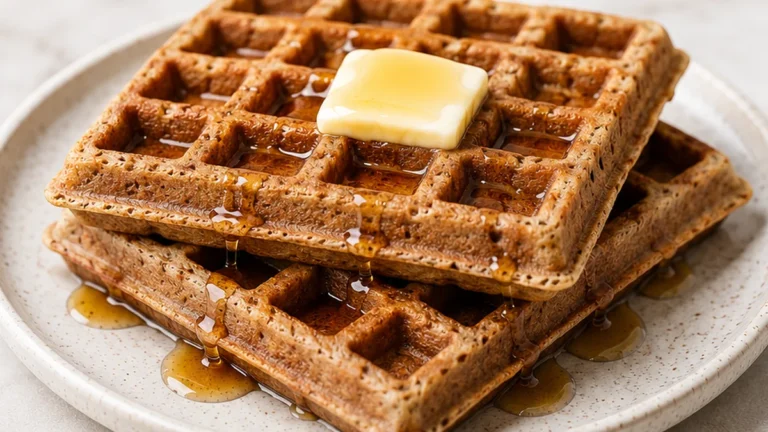 Golden Buckwheat Waffles: Crispy & Delicious