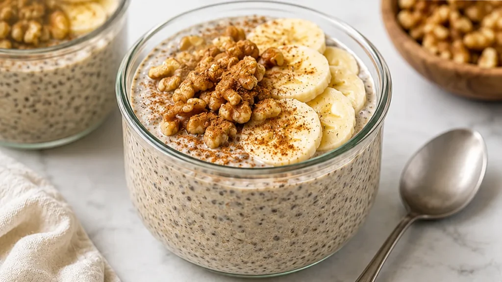 Delicious Chia Pudding: Creamy Breakfast Dream! Chia pudding: whip up this creamy, delicious breakfast in no time. Perfectly healthy and topped with fruits and