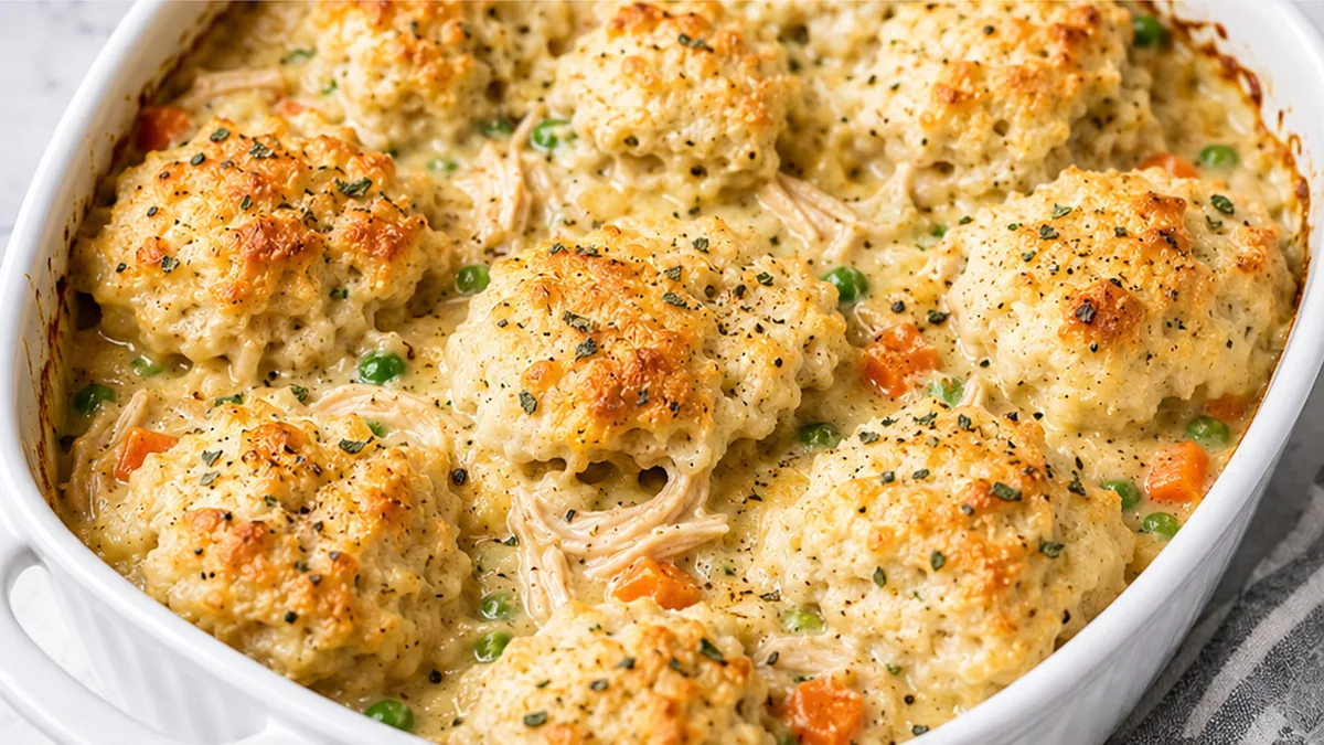 Creamy Gluten-Free Chicken & Dumplings Casserole - chicken dumplings - Discover our ultimate gluten-free Chicken Dumplings Casserole recipe! Easy to make, incre