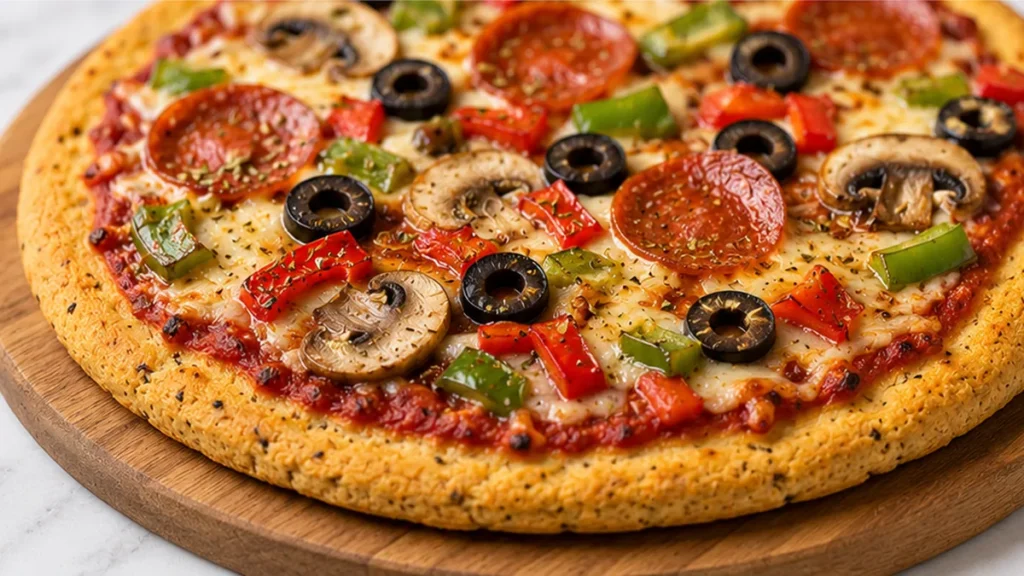 Chickpea Pizza Crust: Gluten-Free Magic! Discover the best chickpea pizza crust recipe! Easy, gluten-free, and delicious. Ready in under 40 minutes. Perfect for