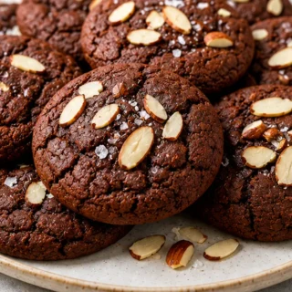 Irresistible Chocolate Almond Cookies (GF!) - chocolate cookies - Chocolate cookies: Bake these rich, fudgy, gluten-free almond flour cookies in under 30 minute