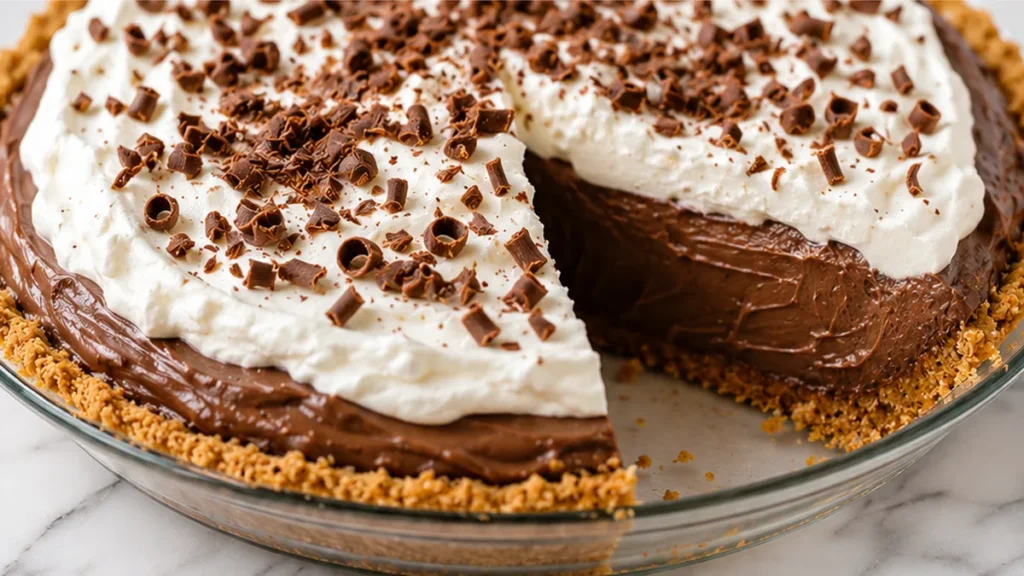 Decadent Chocolate Pie Bliss! Discover the best gluten-free chocolate pie recipe! Easy to make with a rich, creamy filling and buttery GF crust. Perfect for any
