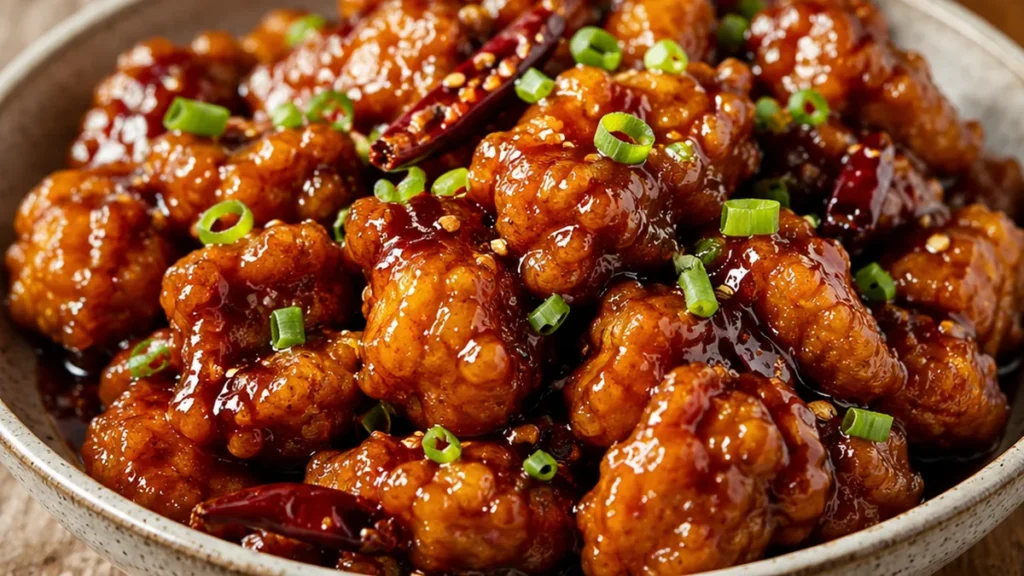 Crispy General Tso's Chicken (GF!) - General Tso's Chicken: Make this the best gluten-free recipe for crispy chicken with sticky, savory-sweet sauce. Easy homem