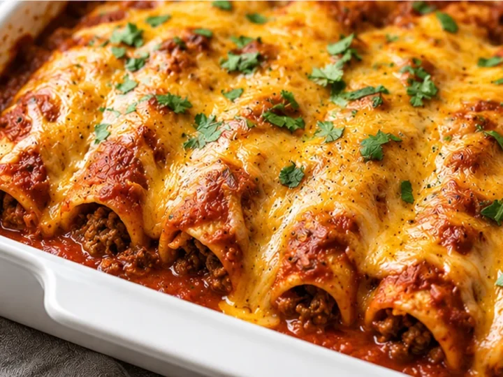 Cheesy Beef Gluten-Free Enchiladas