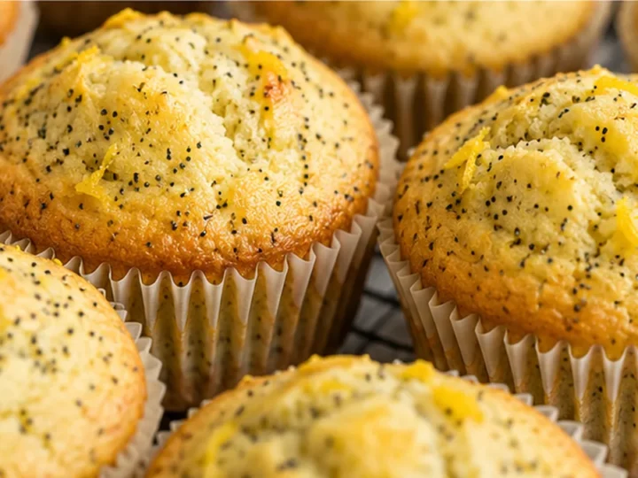Bursting Lemon Poppy Seed Muffins
