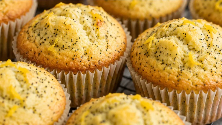 Bursting Lemon Poppy Seed Muffins
