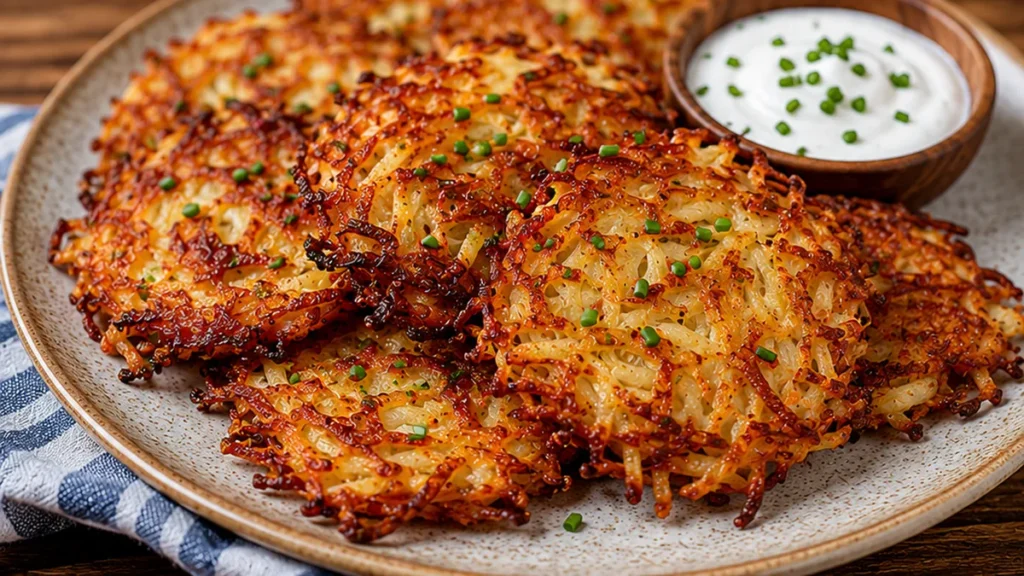 Crispy Potato Latkes: The ULTIMATE Gluten-Free Dream! Potato latkes: Bake these crispy, fluffy gluten-free latkes in under 45 minutes. A truly amazing and easy