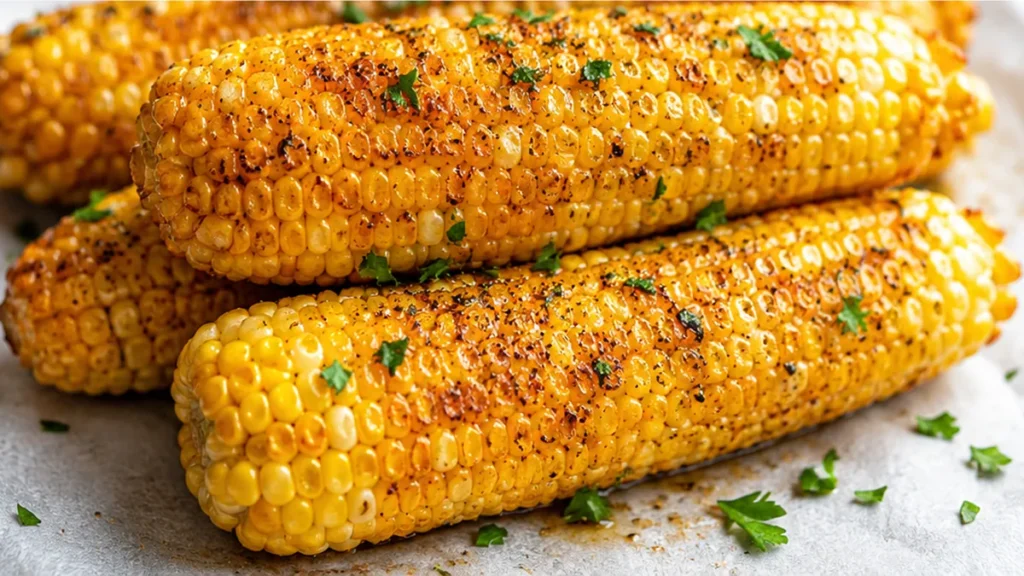 Crispy Air Fryer Corn on the Cob! Air fryer corn: master perfectly crispy and tender corn on the cob in under 15 minutes. A simple, delicious side for any meal.