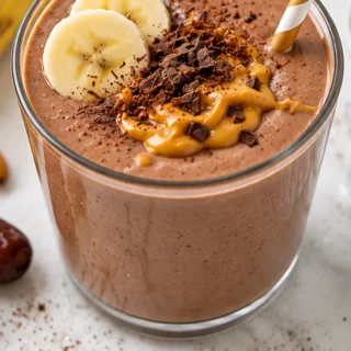PB Banana Dream Smoothie! - banana smoothie - Banana smoothie: whip up this creamy, dreamy chocolate peanut butter delight in just 5 minutes. Perfect for breakf
