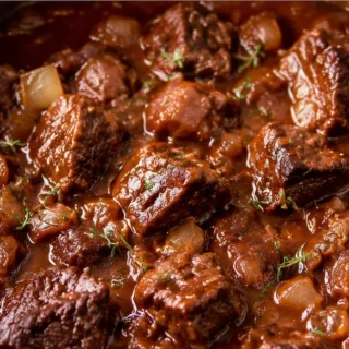 Instant Pot Beef Burgundy Delight - Beef burgundy: master this classic, rich stew in your Instant Pot. Tender beef, savory sauce, perfect for a cozy dinner with