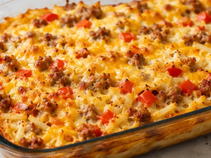 Sausage Hashbrown Casserole: Breakfast Bake!