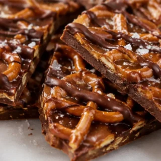 Salty Sweet Perfection: Caramel Pretzel Bark! Caramel pretzel bark: master this sweet and salty snack with crunchy gluten-free pretzels and rich homemade carame