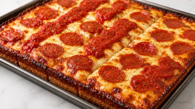 Crispy, Cheesy Detroit-Style Pizza Dream!