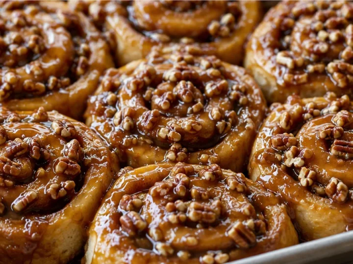 ” Gluten-Free Sticky Buns with Caramel Pecan Glaze”
