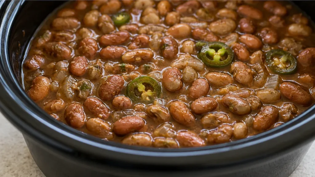 ️ Ultimate Slow-Cooker Pinto Beans - Pinto beans: craft these incredibly creamy and flavorful slow-cooker pinto beans. Easy prep for a delicious Mexican-inspire