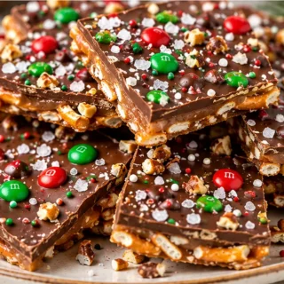 Melt-in-Your-Mouth Christmas Pretzel Treats! Pretzel treats: whip up these amazing gluten-free Christmas pretzel treats with caramel and chocolate. Easy, festiv