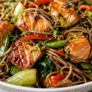 Honey Lime Salmon Stir-Fry: Quick & Zesty! Salmon stir-fry: whip up this incredible honey lime salmon and soba noodle dish in under an hour. Perfect for a quick