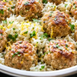 Instant Pot Turkey Meatballs & Rice - Turkey meatballs: craft tender, flavorful Instant Pot turkey meatballs with golden yellow rice. A complete, easy-to-make d