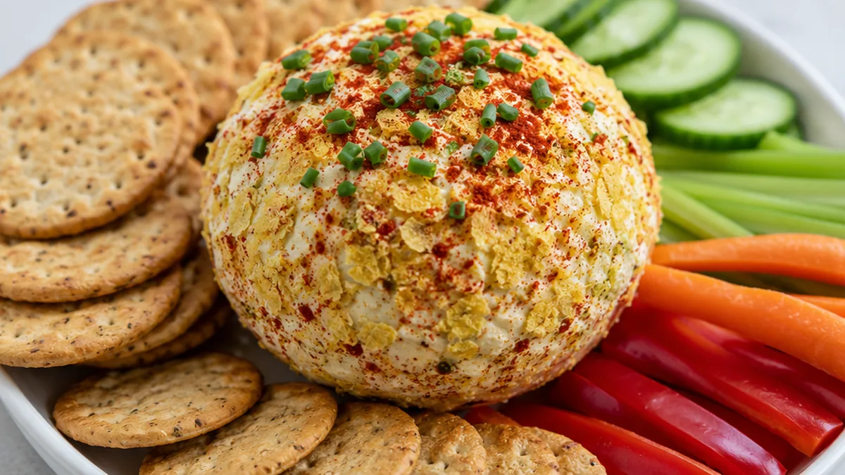 Viral Vegan Cheeseball: The Ultimate Party Dip! Vegan cheeseball: craft this zesty, creamy cashew-based party appetizer in minutes. Perfect for any gathering, i