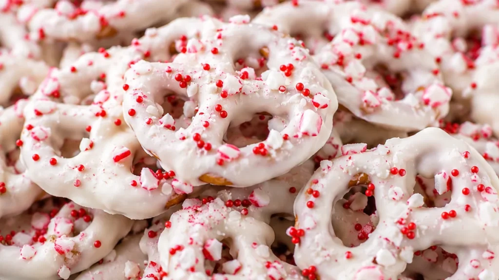 White Chocolate Peppermint Pretzels - white chocolate pretzels - White chocolate pretzels: master these festive, crunchy treats in under 30 minutes. Perfect for