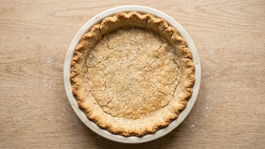 Wholly gluten free pie crust, beautifully styled overhead food photograph