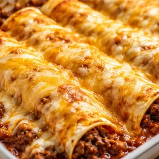 Cheesy Beef Enchiladas: Weeknight Meal! Beef enchiladas: make this classic recipe featuring a rich, homemade sauce and a savory ground beef filling. Perfect for