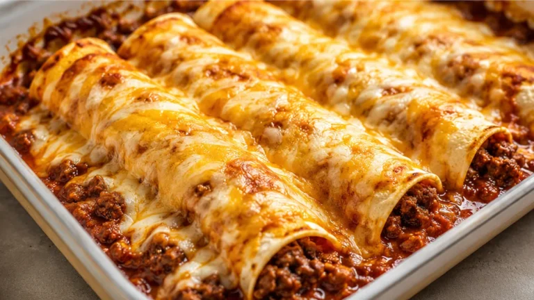 Cheesy Beef Enchiladas: Weeknight Meal!