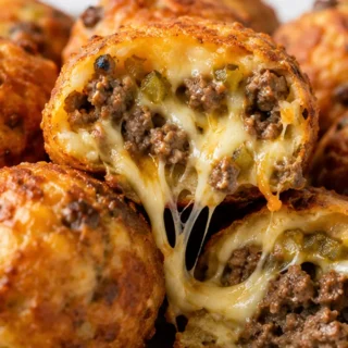 Explode with Flavor: Cheesy Cheeseburger Bombs! Cheeseburger bombs: bake these crispy, cheesy, and gluten-free bites with seasoned ground beef and sharp cheddar