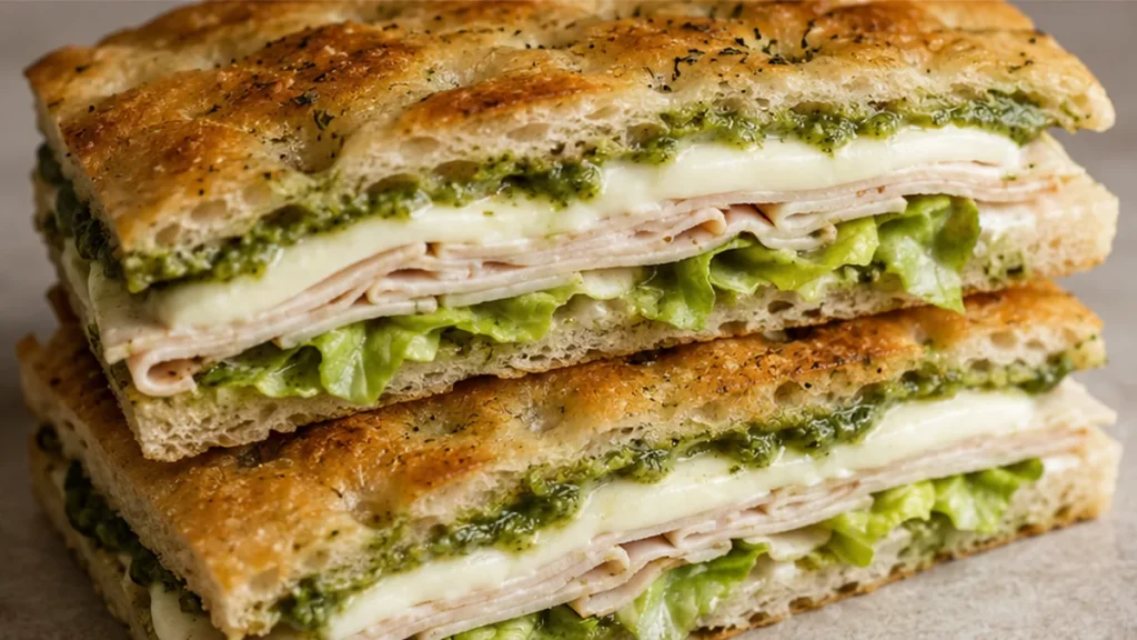 Ultimate Chicken Caesar Pesto Panini - chicken panini - Chicken panini: craft this unique Caesar Pesto sandwich featuring tender chicken, melted mozzarella, and