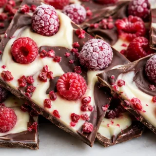 Raspberry Chocolate Bark: Easy Treat! Chocolate bark: craft this easy raspberry swirl bark in under 15 minutes of active prep. Layers of dark and white chocolat