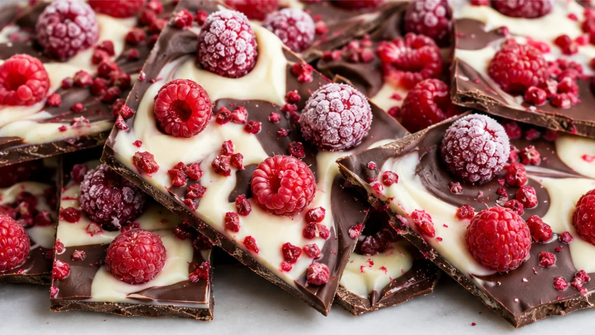 Raspberry Chocolate Bark: Easy Treat! Chocolate bark: craft this easy raspberry swirl bark in under 15 minutes of active prep. Layers of dark and white chocolat