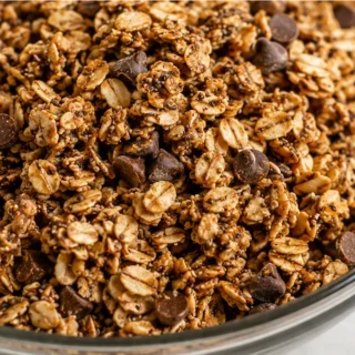 Chocolate Chip Cookie Granola Recipe - chocolate granola - Chocolate granola: craft crispy, sweet clusters with this easy recipe. Perfect for breakfast or a sat