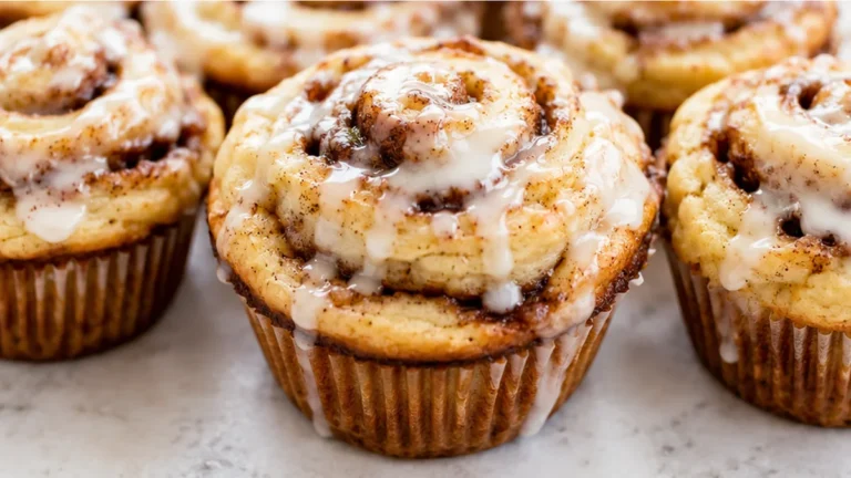 Fluffy GF Cinnamon Roll Muffins: Pure Bliss!