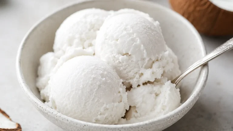 Dreamy 3-Ingredient Coconut Sorbet!