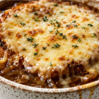 Gluten-Free French Onion Soup! French onion soup: master this comforting, gluten-free classic. Featuring deeply caramelized onions and bubbly Gruyere, it's perf
