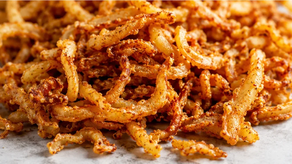 Crispy GF Fried Onions Topping! Fried onions: prepare these crispy gluten-free French fried onions at home. Perfect for topping casseroles and burgers, with a s