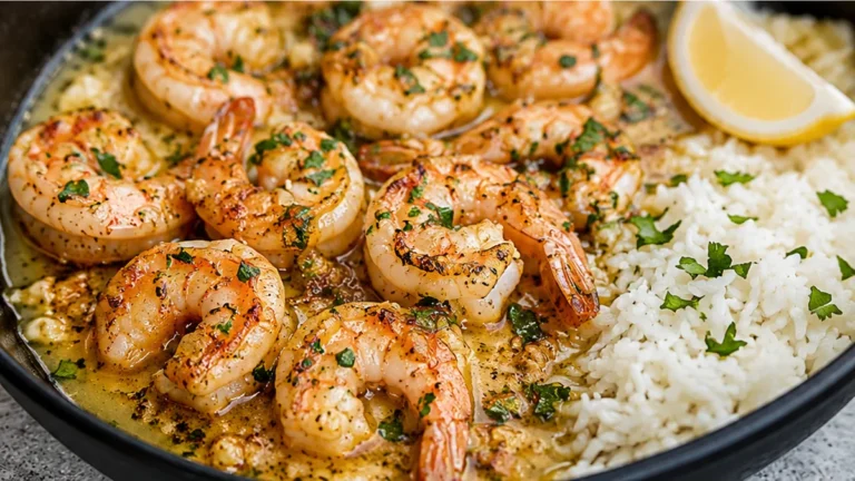 SIZZLING Garlic Butter Shrimp in 15 Mins!