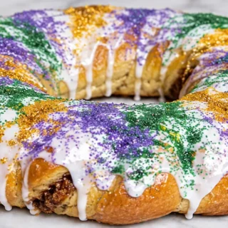 Gluten-Free King Cake: Celebrate! Gluten-Free King Cake: bake this festive and sweet dessert for Mardi Gras. Master the dough and create a delicious, show-stopp