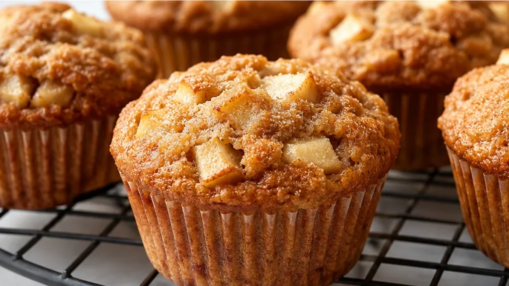 Fluffy Gluten-Free Apple Muffins! So moist! - gluten-free muffins - Gluten-Free Muffins: bake these tender apple spice muffins in under an hour. Naturally dairy