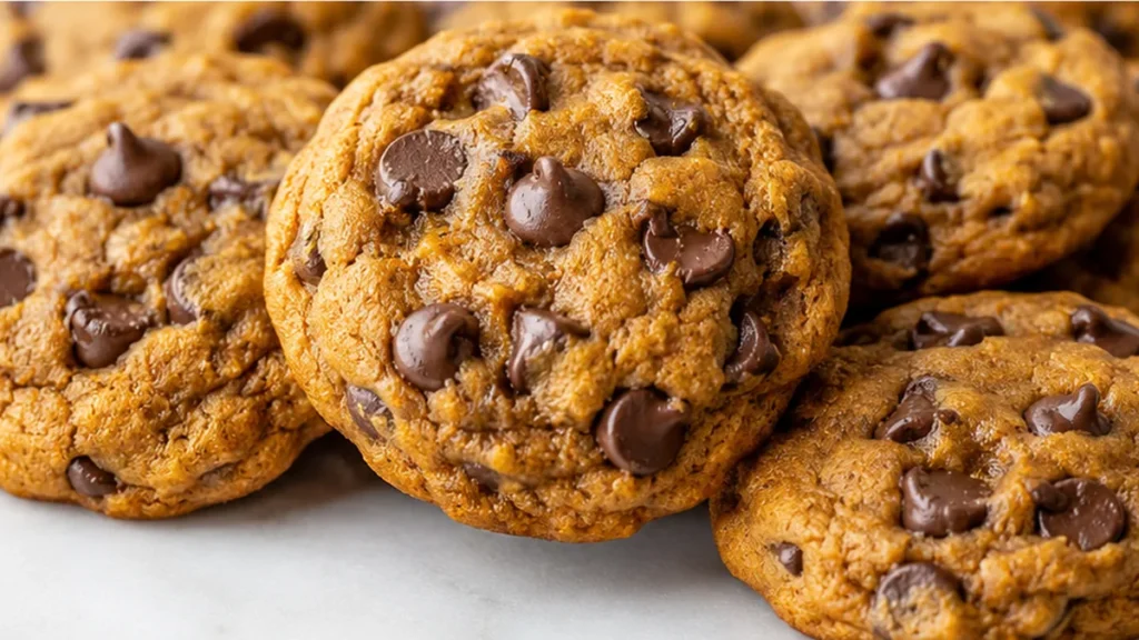 Soft Gluten-Free Pumpkin Chocolate Chip Cookies - gluten-free pumpkin cookies - Gluten-free pumpkin cookies: bake these deliciously chewy chocolate chip cookies