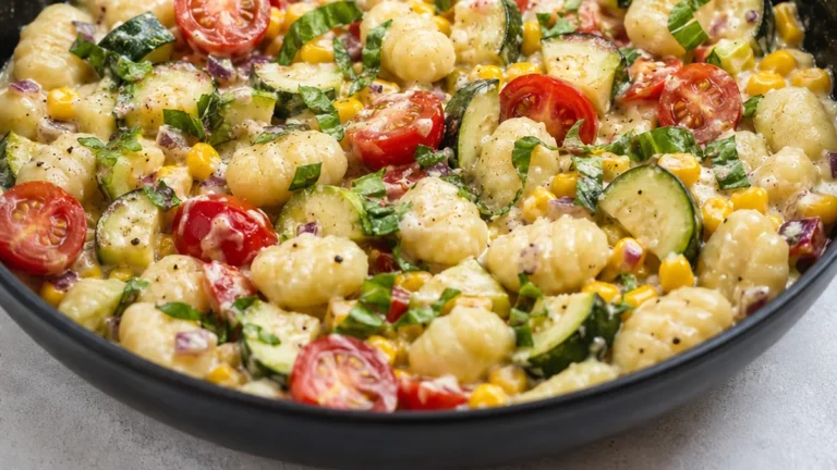 Creamy Veggie Gnocchi Skillet Dinner