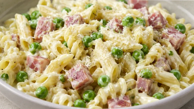 Creamy Ham & Pea Pasta: Your New Weeknight Obsession!