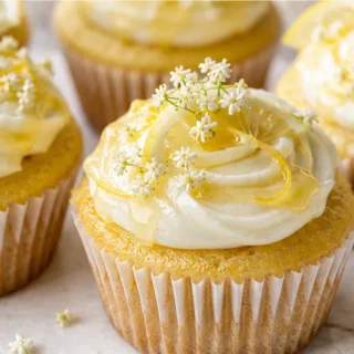 Elderflower Lemon Cupcakes - lemon elderflower cupcakes - Lemon Elderflower Cupcakes: bake these light, fluffy, and fragrant cupcakes. A delicate floral and cit