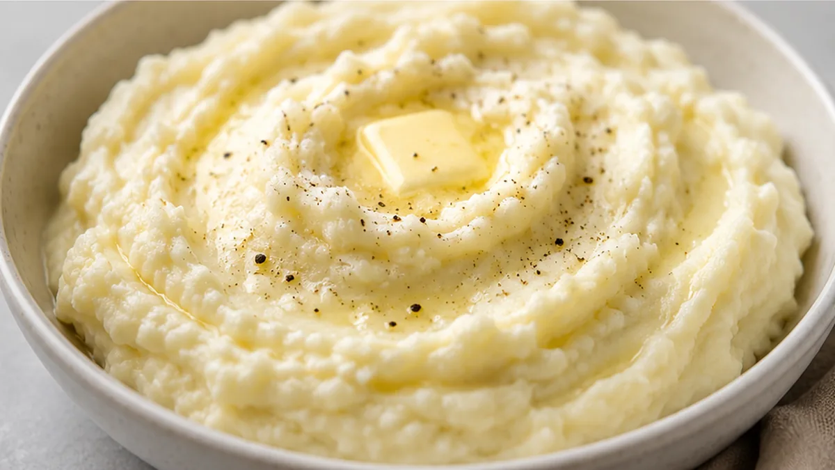 Creamy Mashed Potatoes: Your Healthy & Delicious Secret! Mashed potatoes: whip up this healthier version using cauliflower for an incredibly creamy and fluffy s