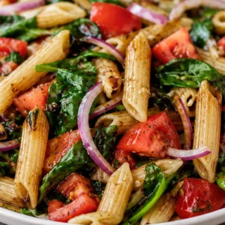 Fresh & Flavorful Pasta Fresca - Pasta Fresca: make this vibrant and healthy dish in under 30 minutes. Loaded with fresh tomatoes, garlic, spinach, and balsamic