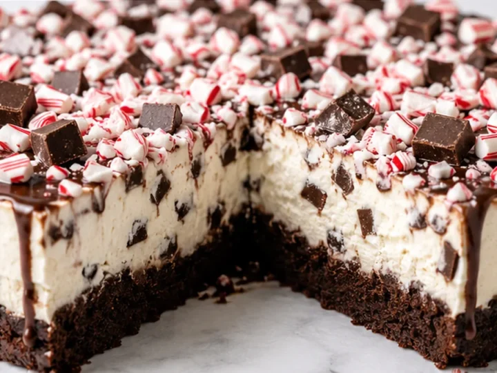 Peppermint Brownie Ice Cream Cake