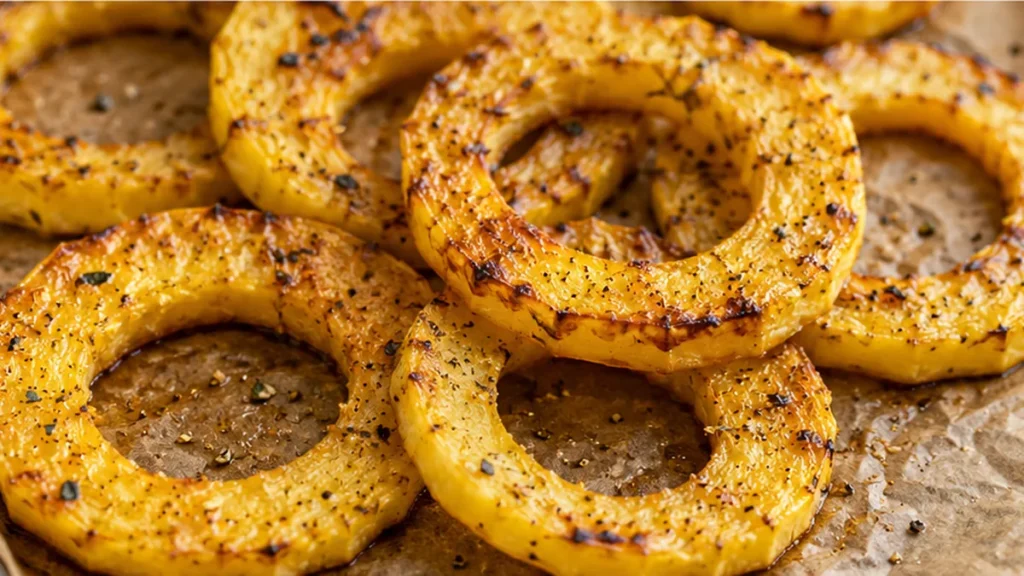 Roasted Spaghetti Squash Rings: Easy Side!