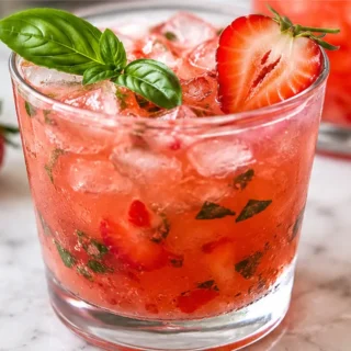 Zingy Strawberry Basil Ginger Cocktail - strawberry cocktail - Strawberry cocktail: craft this bright ginger basil drink. Perfect for summer gatherings, it's a