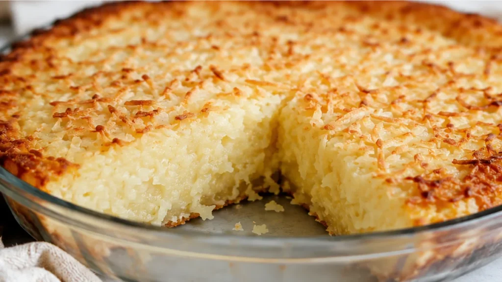 Dreamy Crustless Coconut Pie Recipe - Crustless coconut pie: bake this creamy, jiggly, and sweet dessert. Perfect for a gluten-free treat that tastes homemade a